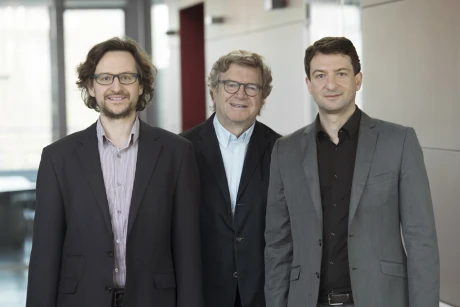 Paul Strähle, Werner Strähle, Florian Strähle schauen direkt in die Kamera